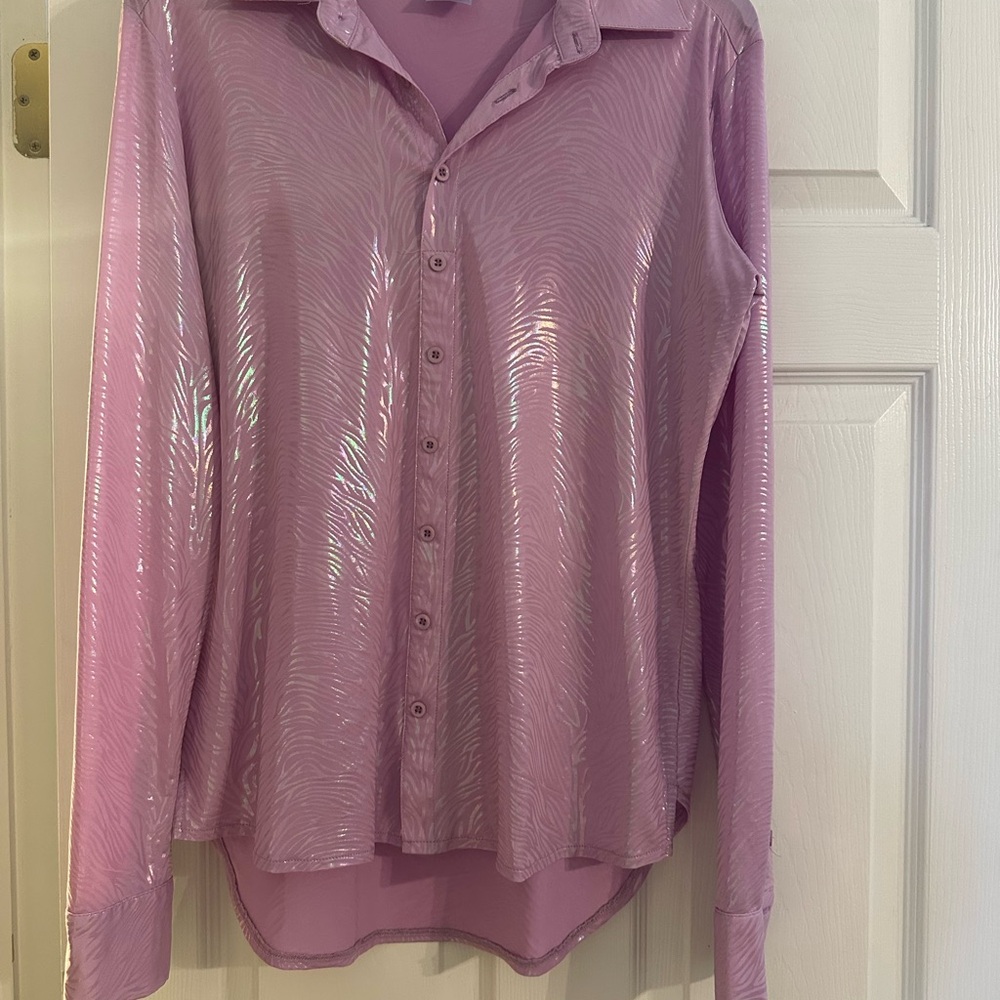 Cowgirl Tuff Pink Button Down Shirt